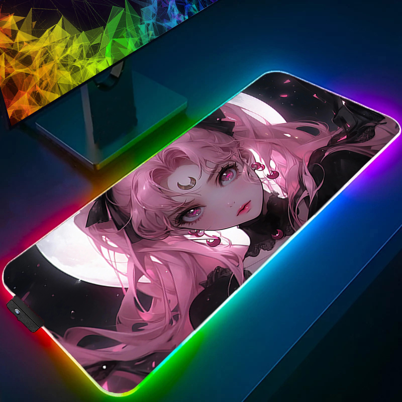 Pc Gaming Pink - RGB Large Mouse Pad Gamer Keyboard
