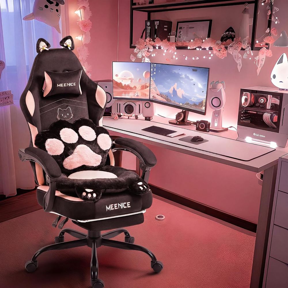 Pc Gaming Pink - Pink Gaming Chair Cute with Cat