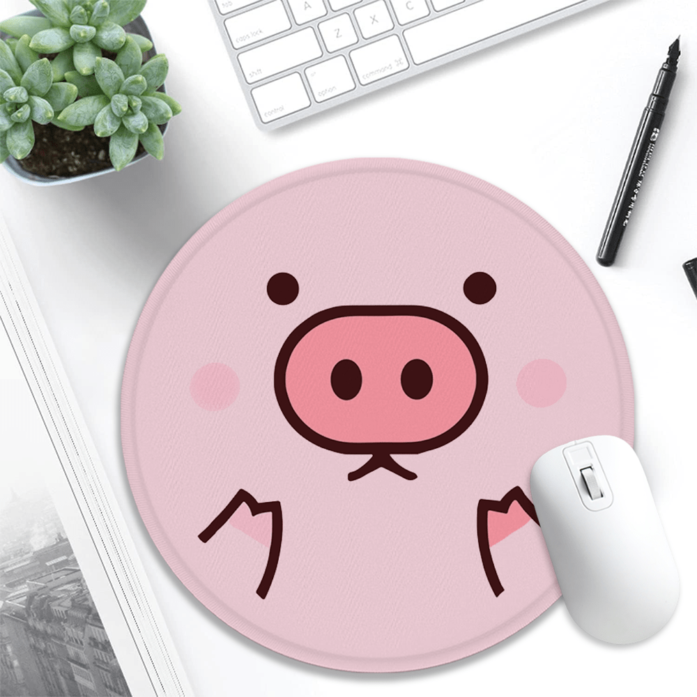 Kawaii Pink Pig Face Art circl - Pc Gaming Pink review and price