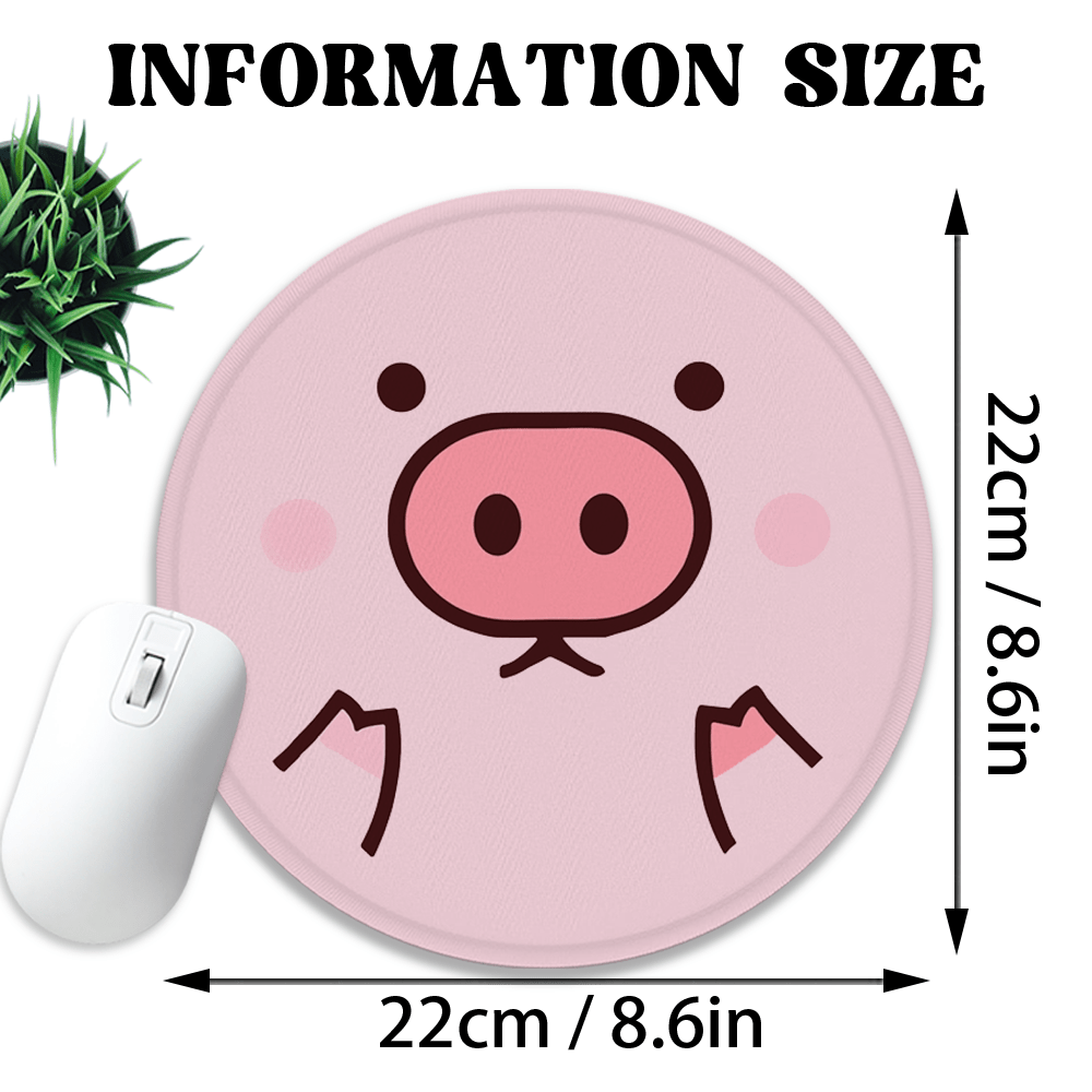 Kawaii Pink Pig Face Art circl - Pc Gaming Pink review and price