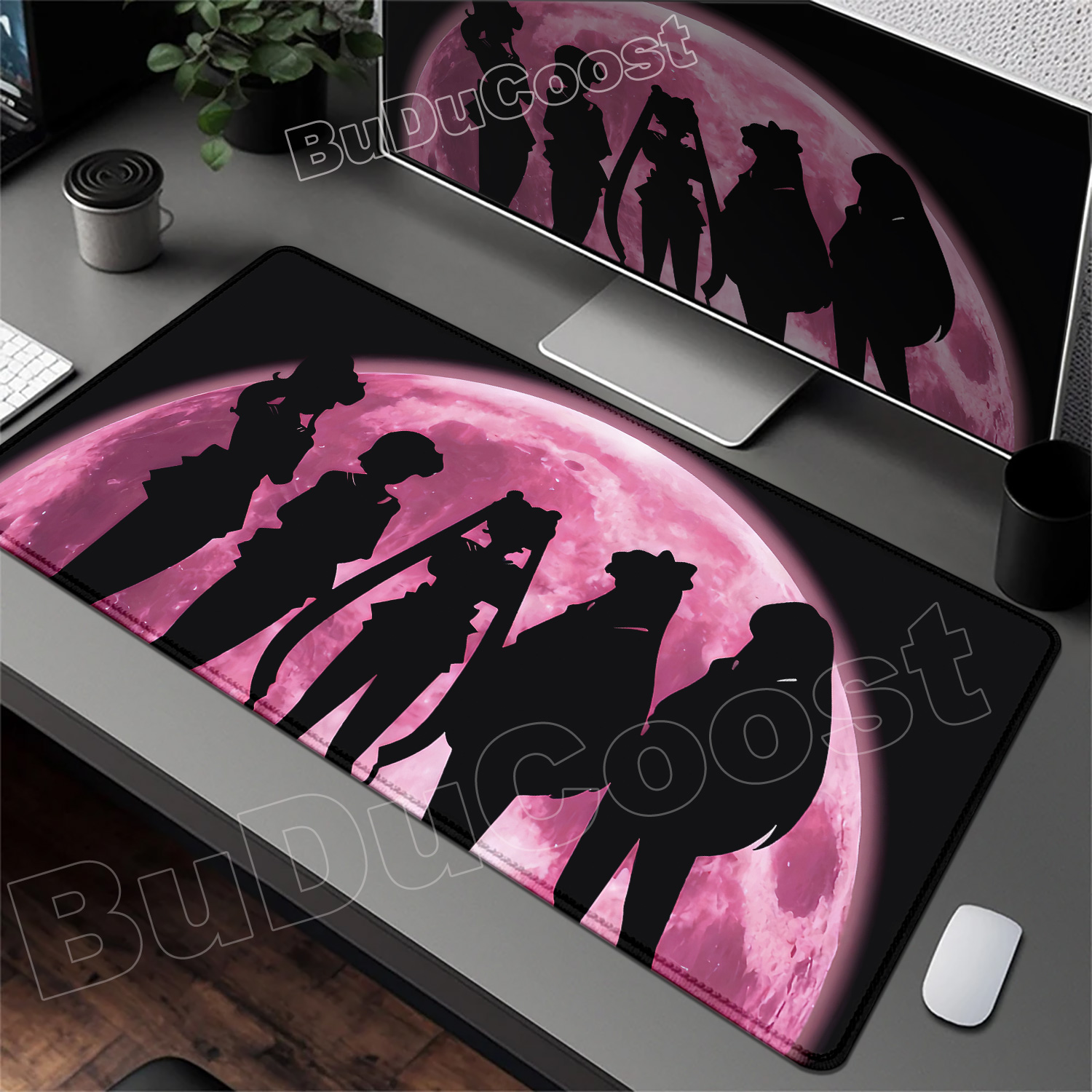Pretty Pink Desk Mat Anime Sai - Pc Gaming Pink review and price