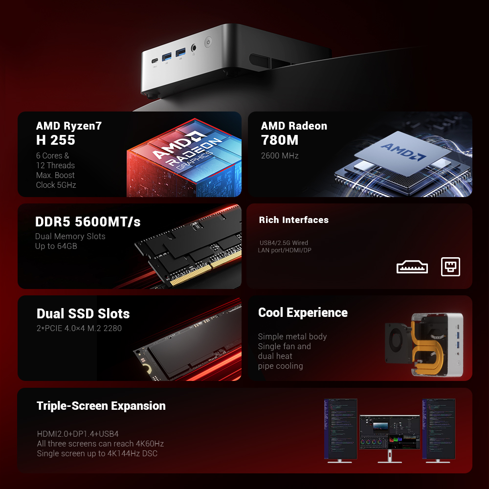 Mini PC 16GB 512GB 7 H255 Mini - Pc Gaming Mini review and price
