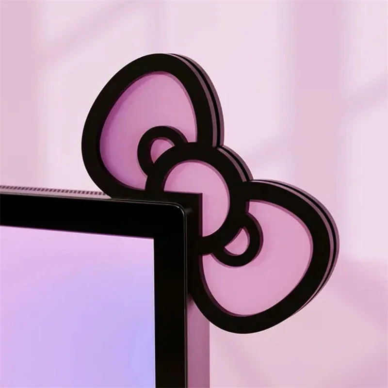 Kawaii Pink Acrylic Bow Monito - Pc Gaming Pink review and price