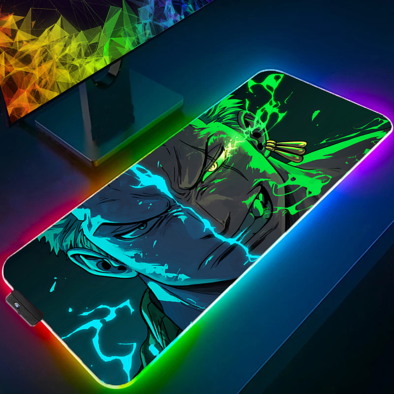 ONE PIECE Zoro Mouse Pad RGB G - Pc Gaming Anime review and price