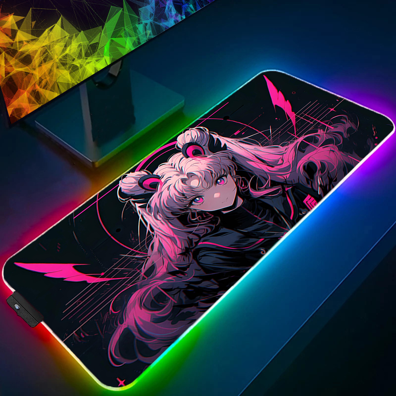 RGB Large Mouse Pad Gamer Keyb - Pc Gaming Pink review and price