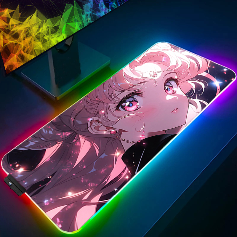 RGB Large Mouse Pad Gamer Keyb - Pc Gaming Pink review and price