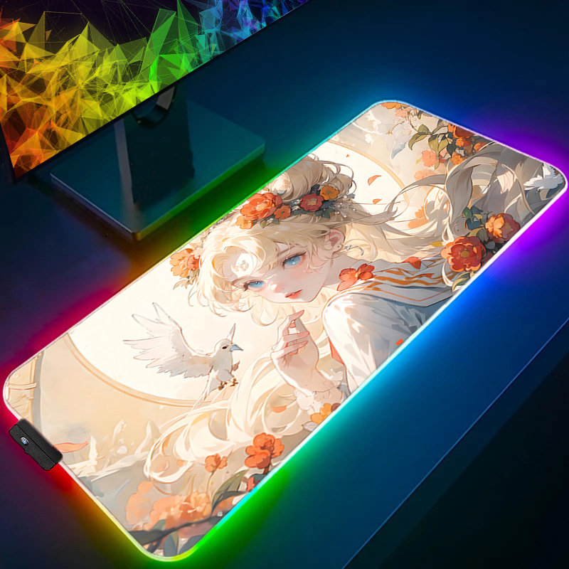 RGB Large Mouse Pad Gamer Keyb - Pc Gaming Pink review and price