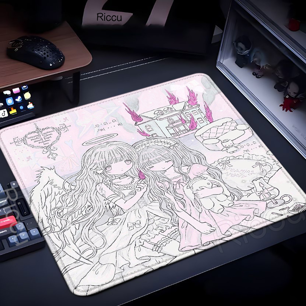 XL Sleepy Angel Pink Mouse Pad - Pc Gaming Pink review and price